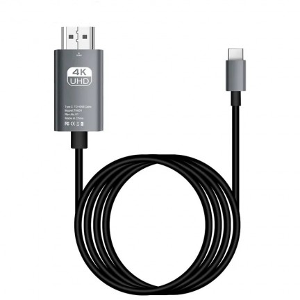 4K UHD Type-C To HDMI-Compatible Adapter Cable