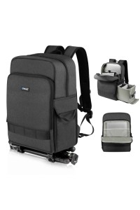 PULUZ Outdoor Portable Camera Dual Shoulders Backpack Laptop Bag