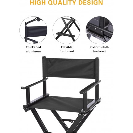 Makeup Folding Chair Aluminum Frame Artist Directors Chair