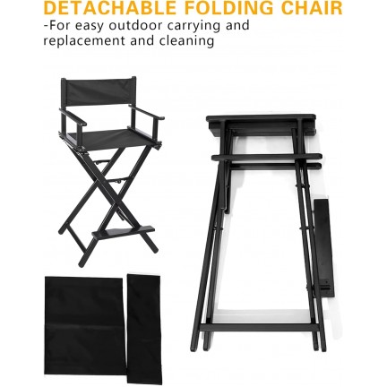 Makeup Folding Chair Aluminum Frame Artist Directors Chair