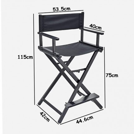 Makeup Folding Chair Aluminum Frame Artist Directors Chair