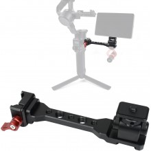 Topcine RS4 Gimbal Monitor Mount RS3 Handle Extension Plate with 1/4" Thread Cold Shoe Mount for Mic Light Compatible