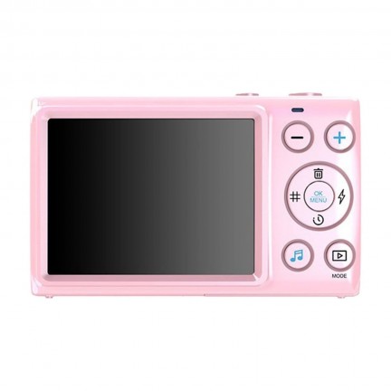 Digital Camera 64MP Video Camera with 18x Digital Zoom Auto-Focus 2.8" IPS Screen (Pink)