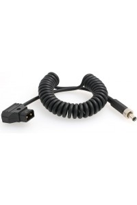 D-Tap to Locking DC 5.5 2.5mm Monitor Coiled Power Cable