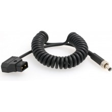 D-Tap to Locking DC 5.5 2.5mm Monitor Coiled Power Cable