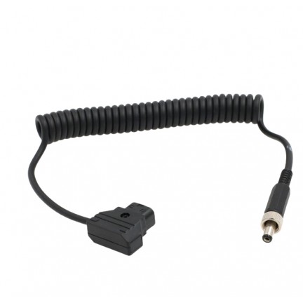 D-Tap to Locking DC 5.5 2.5mm Monitor Coiled Power Cable