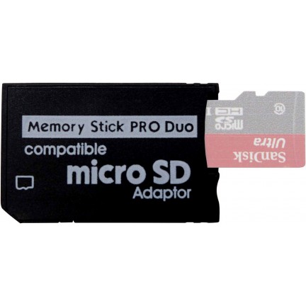 Memory Stick Pro Duo Adapter for Micro SD / Micro SDHC TF Card to Memory Stick MS Pro Duo Card