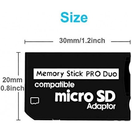 Memory Stick Pro Duo Adapter for Micro SD / Micro SDHC TF Card to Memory Stick MS Pro Duo Card