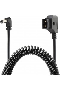 Durable D-Tap to DC5521 Coiled Spring Power Cable