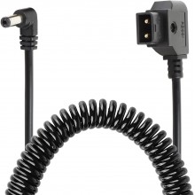 Durable D-Tap to DC5521 Coiled Spring Power Cable