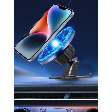 Magsafe Car Mobile Phone Holder Car instrument Panel 360-Degree Rotating Navigation Magnetic Suction Mobile Phone Holder