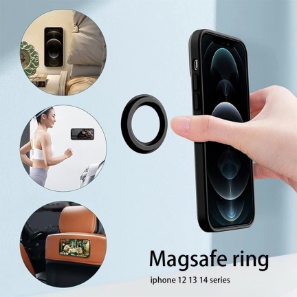 Magsafe Magnetic Ring Holder for iPhone Magnet Wall Mobile Phone Holder Magnetic Car Phone Stand