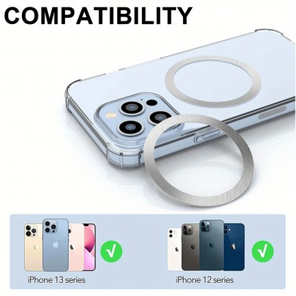 Magsafe Magnetic Plate Ring Universal Stickers Support Wireless Charger Metal Plate Sheet for iPhone Samsung Xiaomi