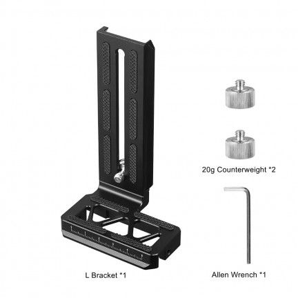 Ronin-SC L-Bracket Plate with Counterweight for DJI Ronin SC Handheld Gimbal Mount Vertical Shooting Quick Release L Plate