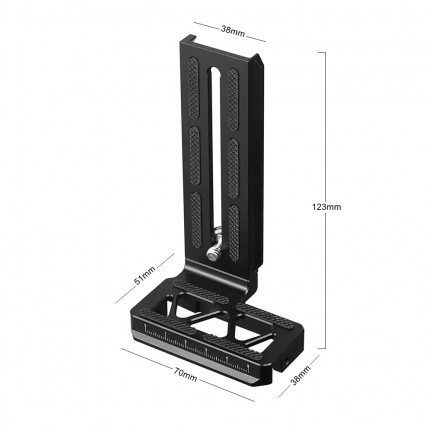 Ronin-SC L-Bracket Plate with Counterweight for DJI Ronin SC Handheld Gimbal Mount Vertical Shooting Quick Release L Plate