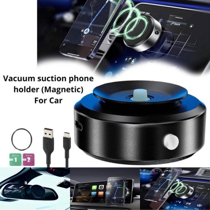 Vacuum Suction Cup Mobile Phone Holder Magnetic Universal 360° Rotating