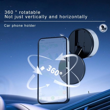 Vacuum Suction Cup Mobile Phone Holder Magnetic Universal 360° Rotating