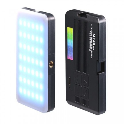 M140 RGB Pocket Fill Light Dimmable 2000mAh Portable LED Video Light