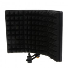 3Mini Panels Microphone Isolation Windscreen Shield Foldable Studio Acoustic Screen Foam for Recording Live Broadcast