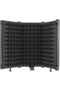 Foldable Microphone Reflection Filter 3 Doors Mic Sound Isolation Shield Acoustic