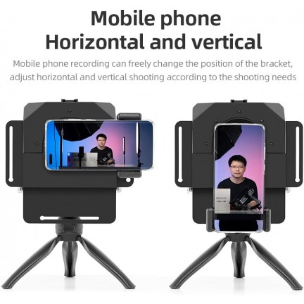 Pronstoor Mini Teleprompter for Smartphone And Camera With Remote Control