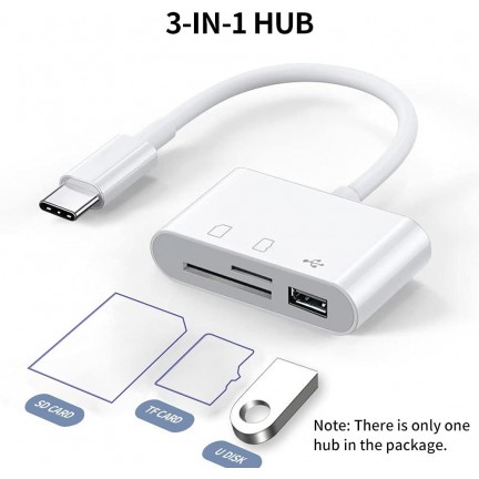 Type C to OTG Adapter/Hub TF/SD/USB/ Input for Type-C Devices