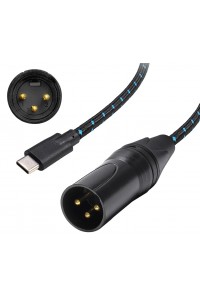 Type C to XLR Cable 3 Pin XLR High Speed Sound Quality Connection Device Audio Cable Adapter for 100cm