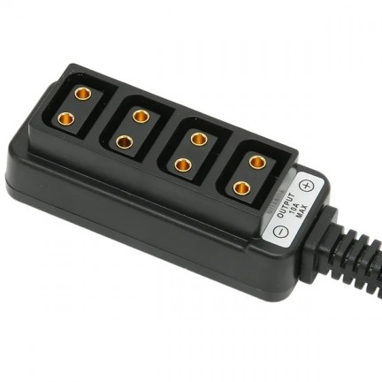 D Tap Male to 4 Port D Tap Female Splitter Power Cable D Tap Power Adapter