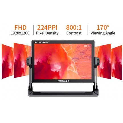 FEELWORLD LUT11S 10.1" 4K Ultra-Bright Touchscreen Monitor with Loop-Through HDMI & 3G-SDI