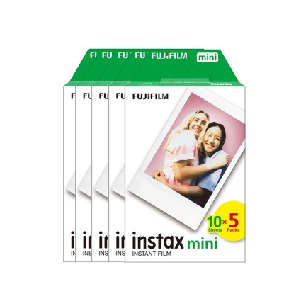 Fujifilm Instax Mini Instant Film 10 Sheet x 5 Packs (50 films)