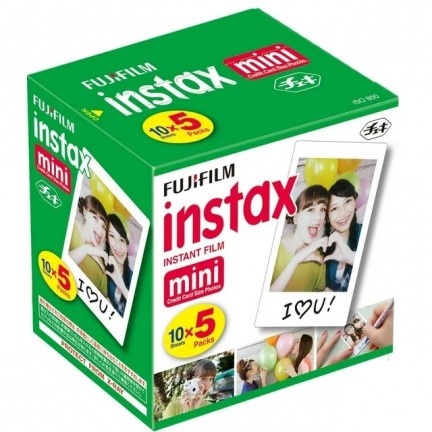 Fujifilm Instax Mini Instant Film 10 Sheet x 5 Packs (50 films)