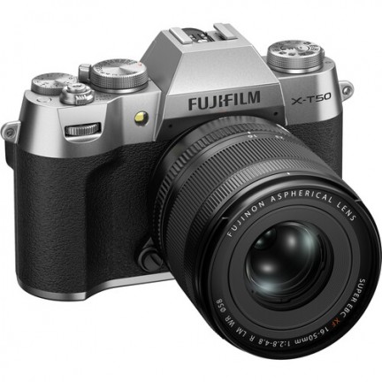 FUJIFILM X-T50 Mirrorless Camera with XF 16-50mm f/2.8-4.8 Lens (Silver)