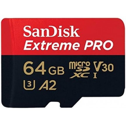 Sandisk Extreme Pro 64GB MicroSDXC 200MB/s Memory Card with SD Adapter