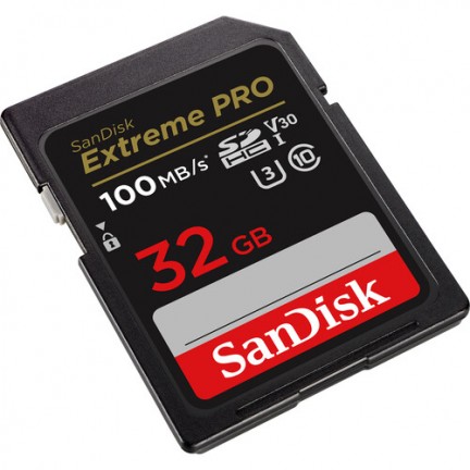 SanDisk Extreme PRO 32GB SDXC UHS-I 100MB/S Class 10