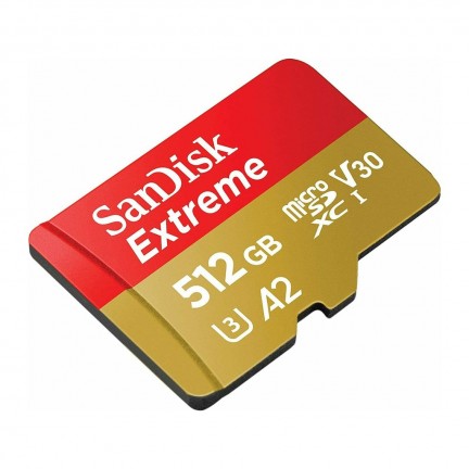 Sandisk Extreme 512GB MicroSDXC 190MB/s Memory Card