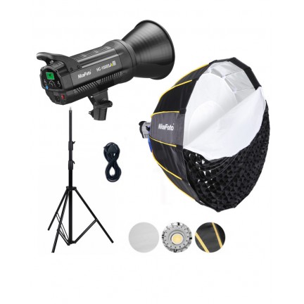 NiceFoto HC-1000SA II 100W Bi-Color LED Video Light With 90cm Softbox/Stand