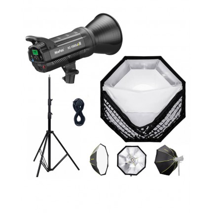 NiceFoto HC-1000SA II 100W Bi-Color LED Video Light With ES-100cm Softbox/Stand