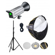 NiceFoto LA-2000A 200W Bi-Color COB LED Video Light With 90cm Softbox/Stand