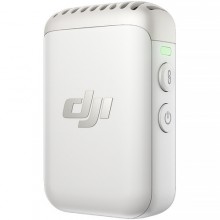 DJI Mic 2 Clip-On Transmitter/Recorder with Built-In Microphone (Platinum White)