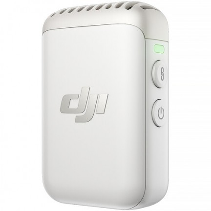 DJI Mic 2 Clip-On Transmitter/Recorder with Built-In Microphone (Platinum White)