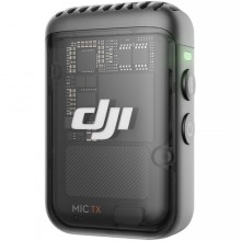 DJI Mic 2 Clip-On Transmitter/Recorder with Built-In Microphone (Shadow Black)