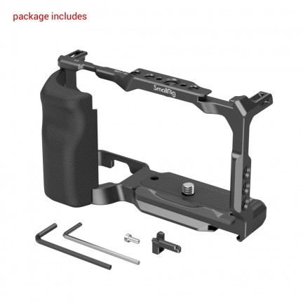 SmallRig Camera Cage with Right-Side Handgrip for Sony ZV-E10