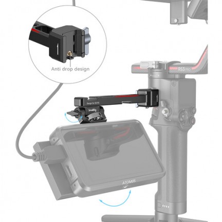 SmallRig Monitor Mounting Support with NATO Clamp for DJI RS 2 RSC 2 RS 3 RS 3 Pro RS 3 Mini RS 4 or RS 4 Pro Gimbal