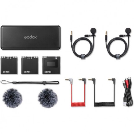 Godox Virso M2 2-Person Wireless Microphone System for Cameras and Smartphones