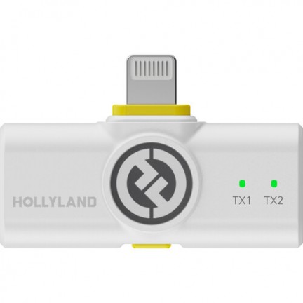 Hollyland LARK M2 DUO 2-Person Wireless Combo Microphone System (Ivory White)