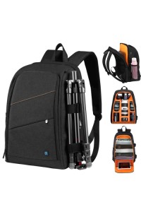 PULUZ Outdoor Portable Waterproof Dual Shoulders Backpack Camera Bag with Rain Cover for Camera DJI Ronin-SC/Ronin-S