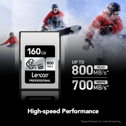 Lexar 160GB Professional CFexpress Type A Card SILVER Series