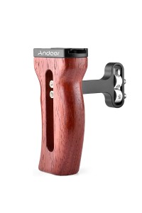 Universal Camera Cage Wooden Handle Left/Right Side Hand Grip