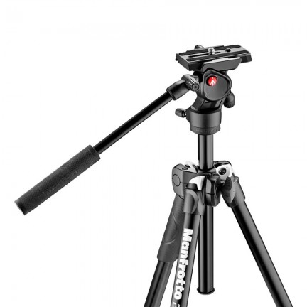 Manfrotto MK290LTA3-V 290 Light Aluminium Tripod With Befree Live Fluid Video Head