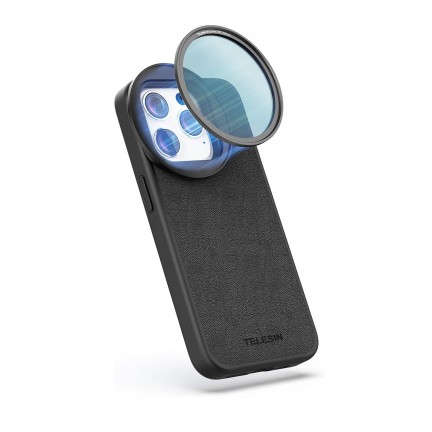 TELESIN VND Magnetic Filter ND2-32 & iphone 15 Pro Case